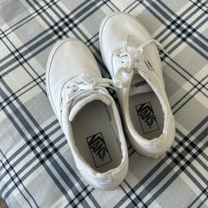 Vans Classic White Lace-Up Sneakers